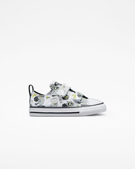 Tenisky Nizke Converse Chuck Taylor All Star Easy-On Raccoons Chlapcenske Biele Čierne Siva | SK N11QFW4